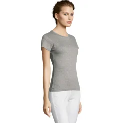MISS Damski T-SHIRT 150g / Szary melanż S11386-GM-S