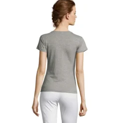 MISS Damski T-SHIRT 150g / Szary melanż S11386-GM-L