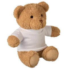 Miś z koszulką 23 cm / Bialy MO2745-06