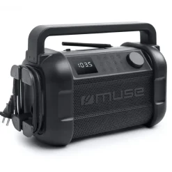 M-928 | Muse radio robocze z bluetooth 20W z radiem FM / Czarny / żółty LT55007-N0241