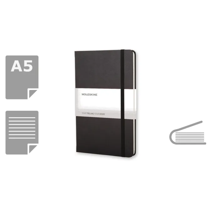 MOLESKINE Notatnik ok. A5 / Czarny VM301-03