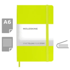 MOLESKINE Notatnik ok. A6 / Limonkowy VM201-09