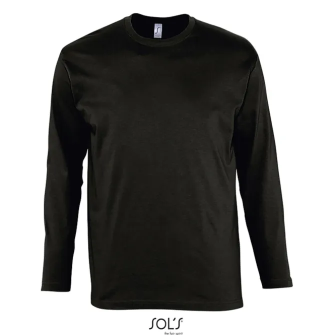 MONARCH Męski T-SHIRT 150g / Deep black S11420-DB-L
