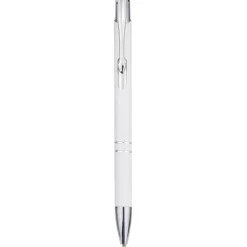 Moneta długopis z aluminium z recyklingu / Biały 10798401