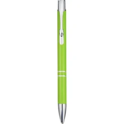 Moneta długopis z aluminium z recyklingu / Limonka 10782263