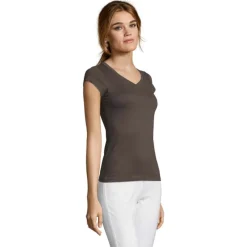 MOON Damski T-SHIRT 150g / Ciemny Szary S11388-DG-3XL