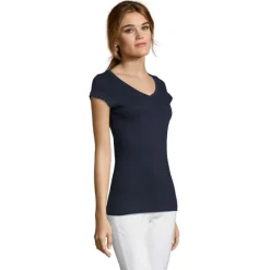 MOON Damski T-SHIRT 150g / French Navy S11388-FN-XL