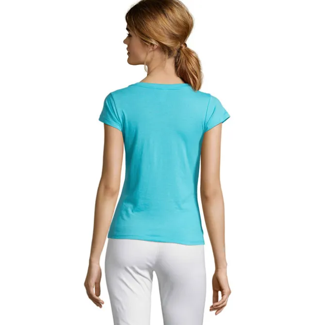MOON Damski T-SHIRT 150g / Niebieski Atol S11388-AL-3XL