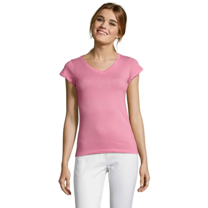 MOON Damski T-SHIRT 150g / Orchid Pink S11388-OP-M