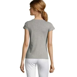 MOON Damski T-SHIRT 150g / Szary melanż S11388-GM-XXL