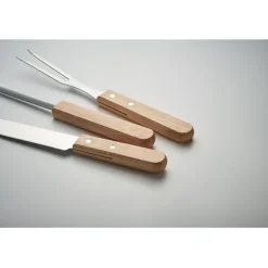 Narzędzia do grilla ze stali nierd / Drewna MO2471-40