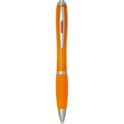 Nash długopis kulkowy z tworzyw sztucznych pochodzących z recyklingu z certyfikatem RCS, z kolorowym korpusem i uchwytem (nie / Pomarańczowy 10645331