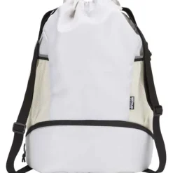 Nomad ściągana na sznurek torba sportowa z recyklingu z certyfikatem GRS o pojemności 18l z dolną komorą / Granatowy 13009955