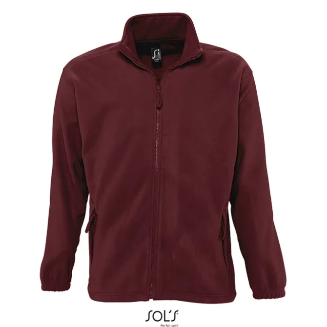 NORTH Męski polar 300g / Burgundy S55000-BG-4XL