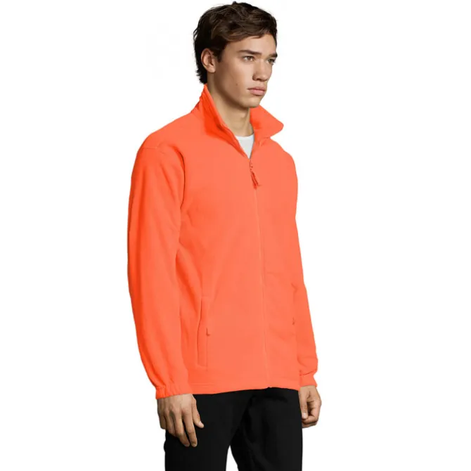 NORTH Męski polar 300g / Neonowy Pomarańczowy S55000-NO-XL