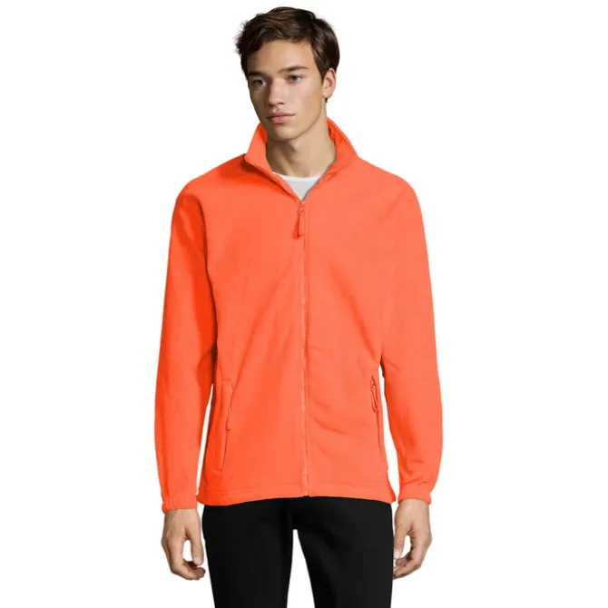 NORTH Męski polar 300g / Neonowy Pomarańczowy S55000-NO-5XL