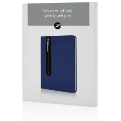 Notatnik A5 Deluxe, touch pen / Niebieski P773.315