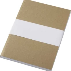 Notatnik A5 Novella Austen z miękką okładką z materiału z recyklingu, papier pakowy — 100 kartek / Piasek pustyni 21026406