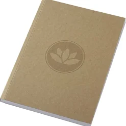 Notatnik A5 Novella Austen z miękką okładką z materiału z recyklingu, papier pakowy — 100 kartek / Piasek pustyni 21026406
