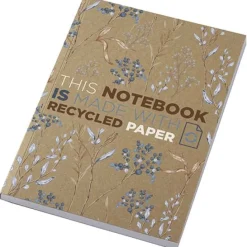 Notatnik A5 Novella Austen z miękką okładką z materiału z recyklingu, papier pakowy — 100 kartek / Piasek pustyni 21026406