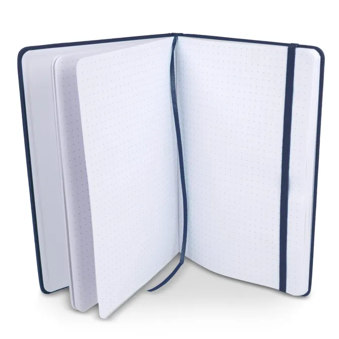 Notatnik A5 PU z kartkami papieru w kropki / Biały LT92064-N0001
