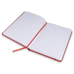 Notatnik A5 PU z kartkami papieru w kropki / Czerwony LT92064-N0021