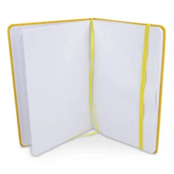 Notatnik A5 PU z kartkami papieru w kropki / żółty LT92064-N0041