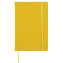 Notatnik A5 PU z kartkami papieru w kropki / żółty LT92064-N0041
