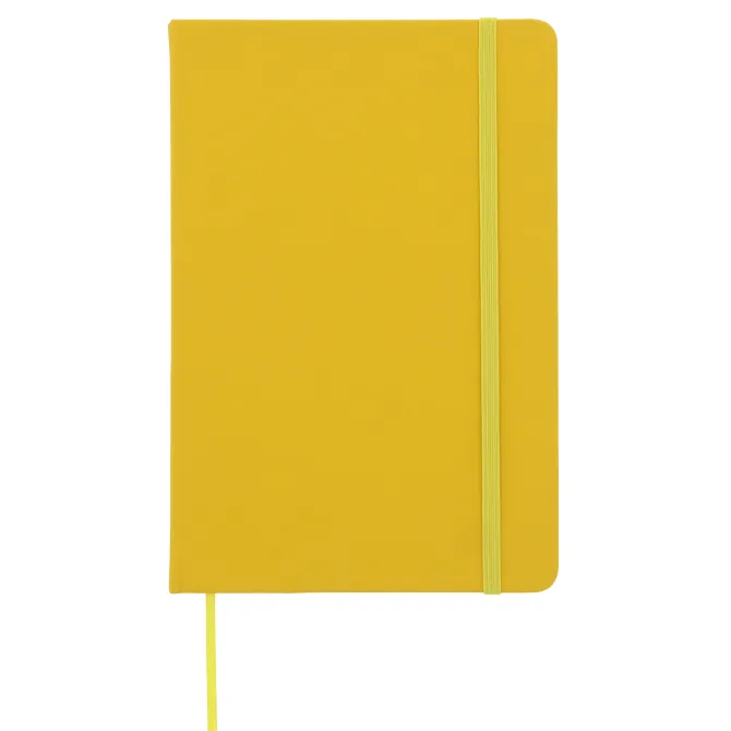 Notatnik A5 PU z kartkami papieru w kropki / żółty LT92064-N0041