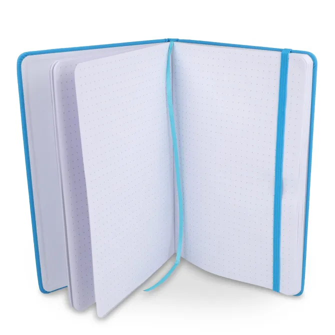 Notatnik A5 PU z kartkami papieru w kropki / Jasnoniebieski LT92064-N0012