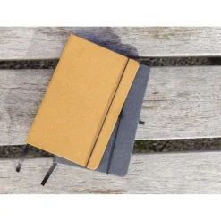 Notatnik A5, skórzana okładka / Szary P774.202