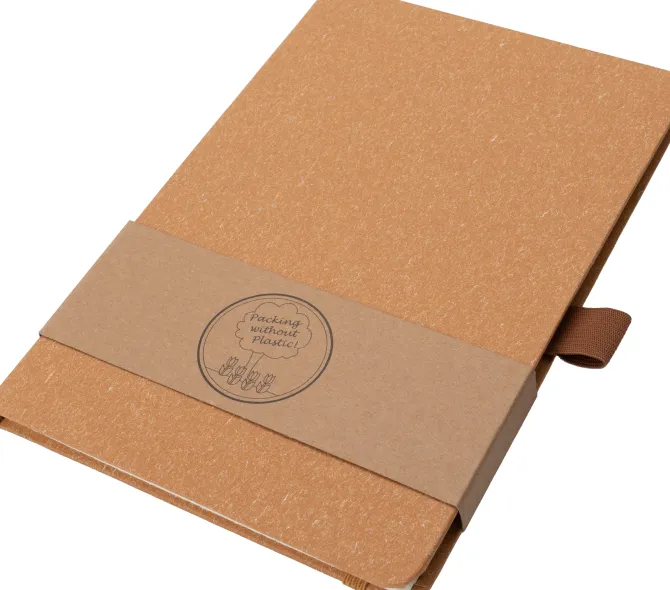 Notatnik A5 w kropki z papieru z recyklingu AGNESE / Szary 2179907