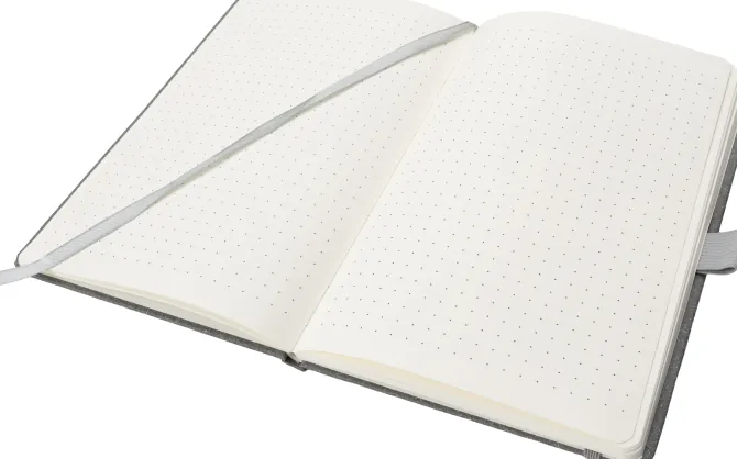 Notatnik A5 w kropki z papieru z recyklingu AGNESE / Szary 2179907