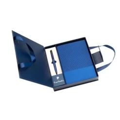 Notatnik A5 w linie z długopisem metalowym CHANTAL Pierre Cardin / Niebieski B4016701IP304