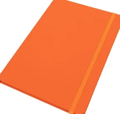 Notatnik A5 w linie z materiałów z recyklingu DOMINIK / żółty 2526108
