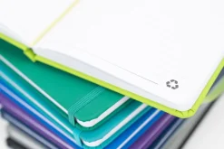 Notatnik A5 w linie z materiałów z recyklingu DOMINIK / żółty 2526108