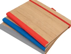 Notatnik A5 w linie z poliestru z recyklingu TEOFILO / Niebieski 2377404