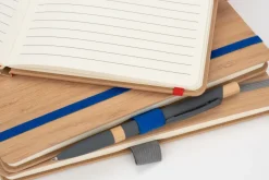 Notatnik A5 w linie z poliestru z recyklingu TEOFILO / Czerwony 2377405