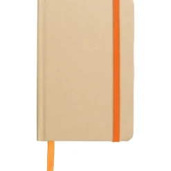 Notatnik A6 z papieru kraftowego z recyklingu / Pomarańczowy V1164-07