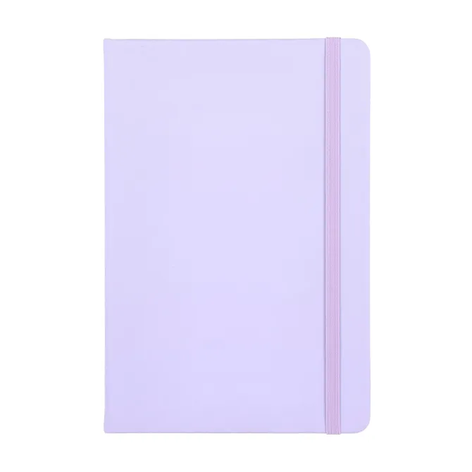 Notatnik A5 z tworzywa PU / Liliowy LT92066-N0071
