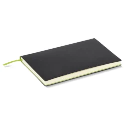 Notatnik Yuzu z miękką okładką Thermo A5 / Czarny / jasnozielony LT92091-N0232