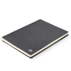 Notatnik z recyklingowanej skóry Midi / Ciemnoszary LT92069-N0060