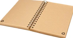 Notes A5 w linie z papieru z recyklingu z długopisem PISA / Beżowy 269913