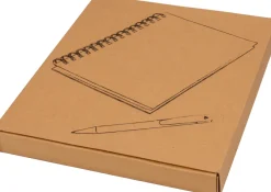 Notes A5 w linie z papieru z recyklingu z długopisem PISA / Beżowy 269913