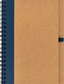 Notes A5 z czystymi stronami z papieru z recyklingu RAVENNA / Granatowy 434144