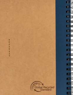 Notes A5 z czystymi stronami z papieru z recyklingu RAVENNA / Granatowy 434144