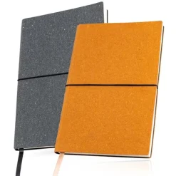 Notes A5 z okładką z recyklingowanej skóry / Dubai book / Ciemnoszary IP25058096