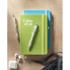 Notes A5 z recyklingowanego PU / Lime MO6835-48