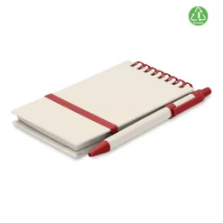 Notesy A6 z kartonu po mleku / Czerwony MO6837-05