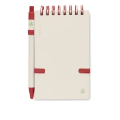 Notesy A6 z kartonu po mleku / Czerwony MO6837-05